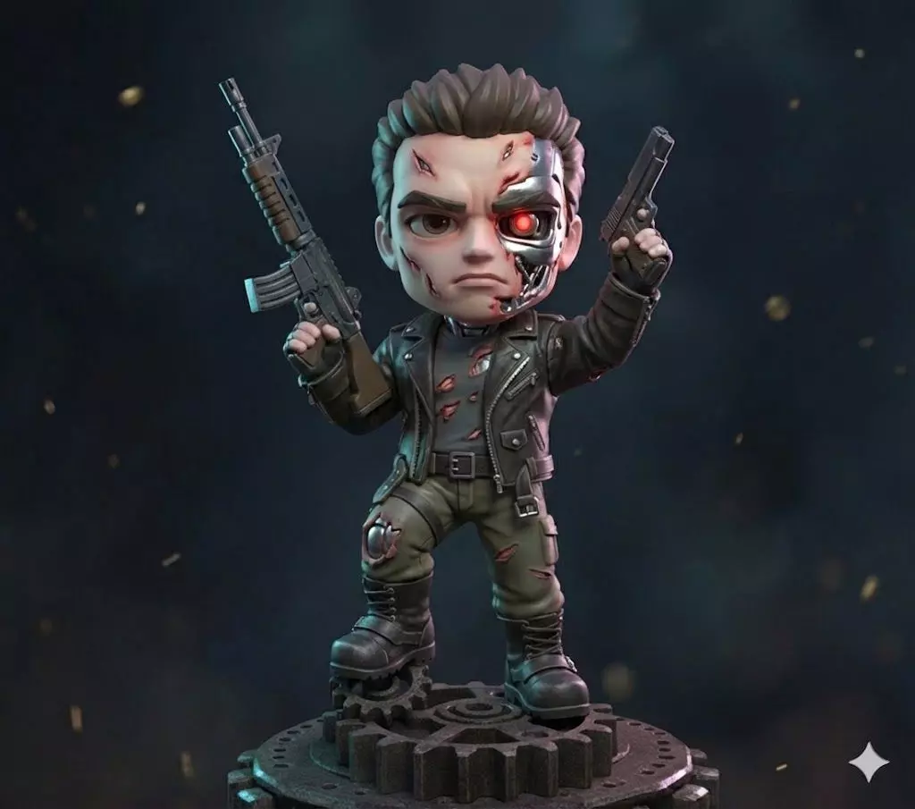 Terminator Deluxe Edition Cyborg of the Future 3D Model STL File 3D print model