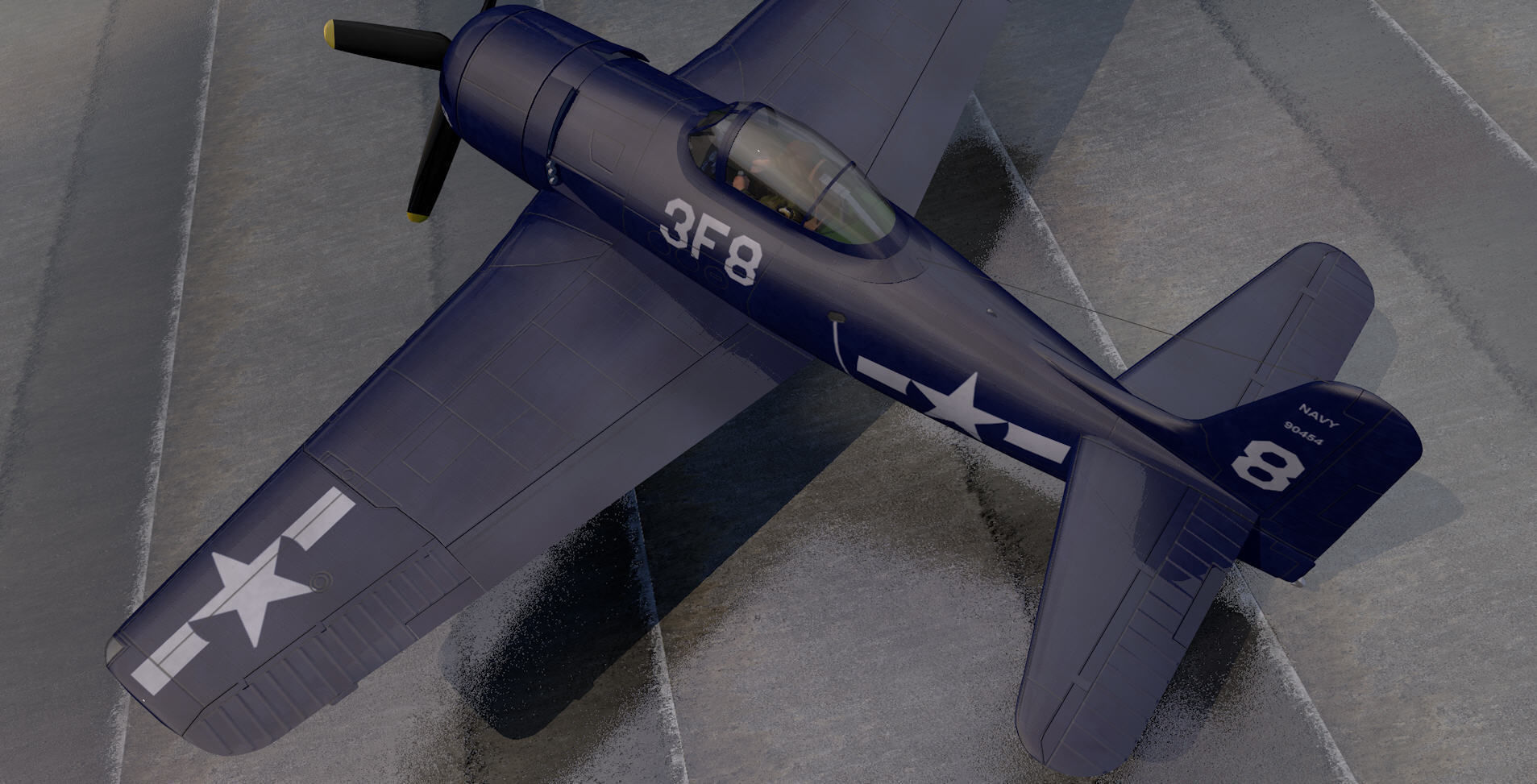 Grumman F8F-1 Bearcat 3D model_7