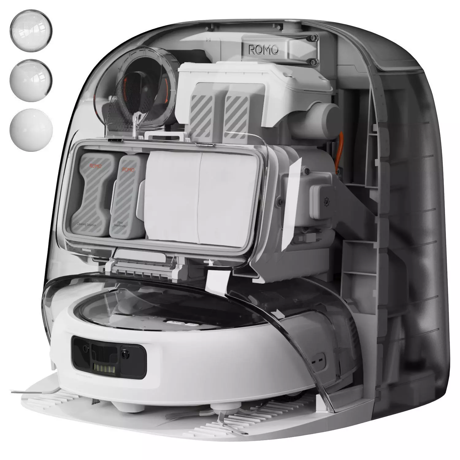 3D DJI Romo P S A Robot Vacuum Cleaner 3D model