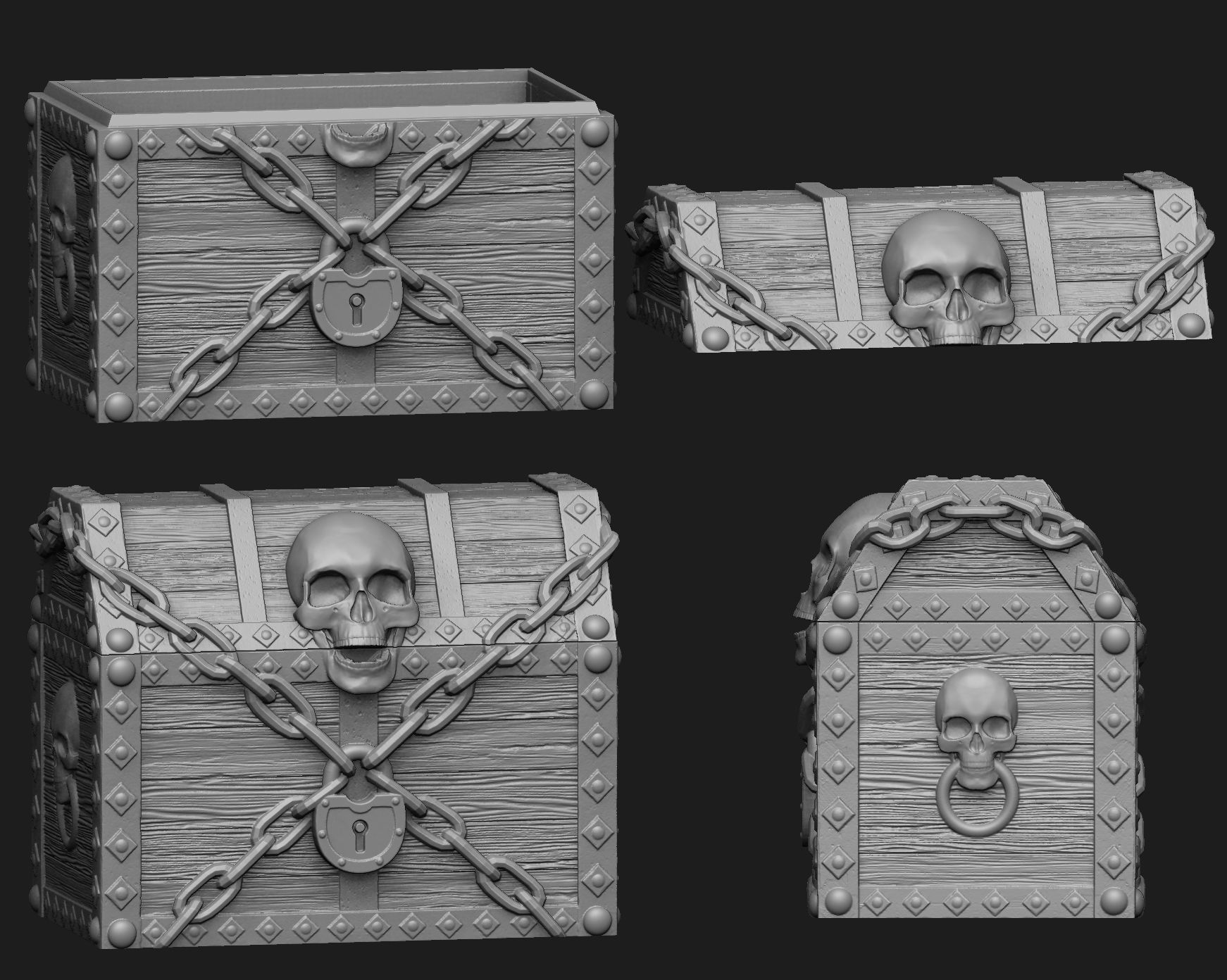 Treasure Chest 3D print model_2