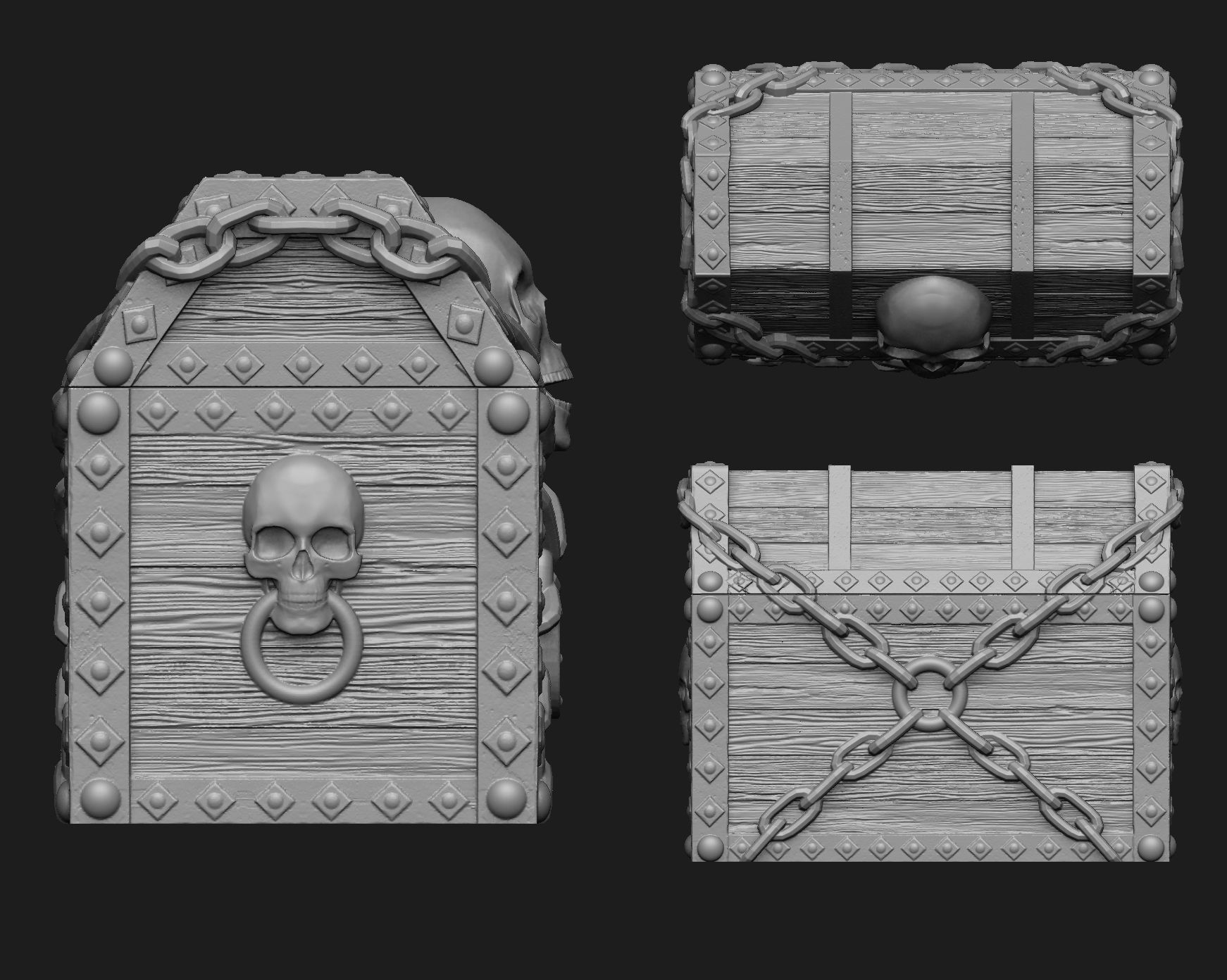 Treasure Chest 3D print model_3