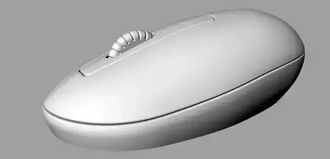 Mouse Model without Texture and Color printable Free low-poly 3D model