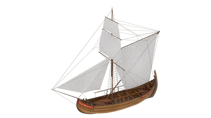 Cargo  Ship  Low-poly 3D model
