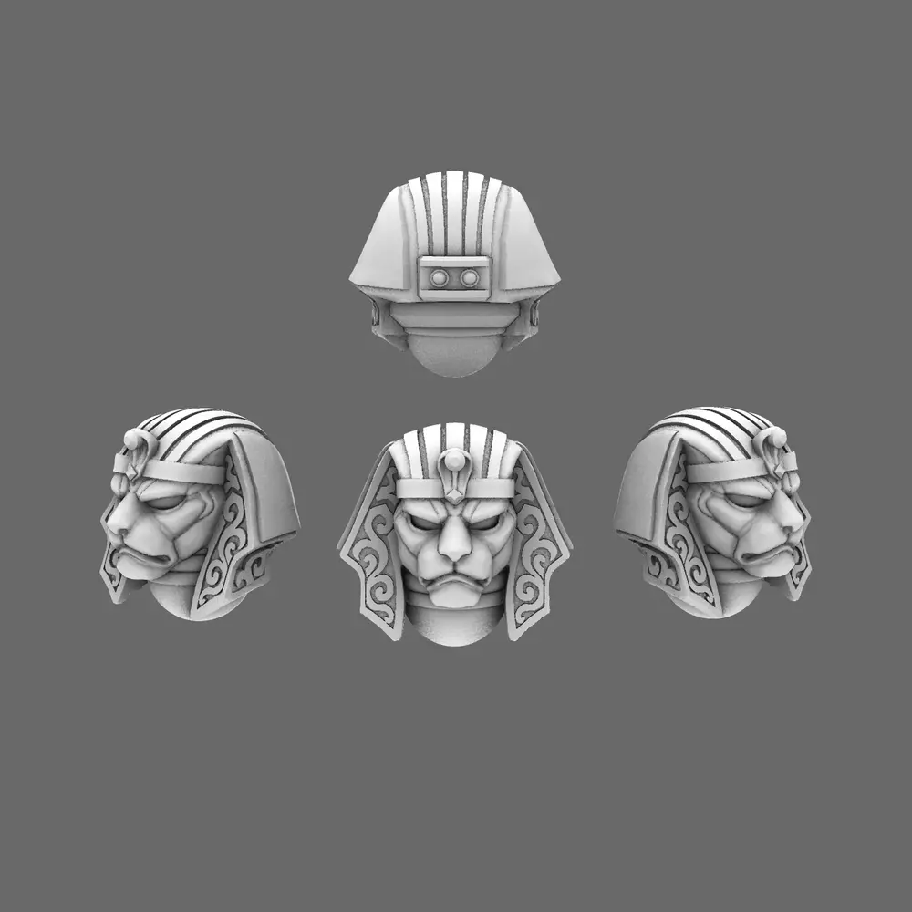 Sacred Scrolls Sphinx Guard Helmets 3D print model