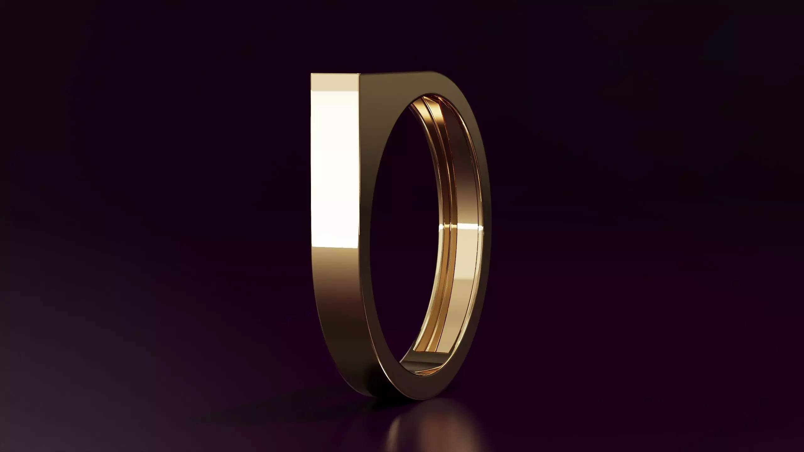 free form square ring N08 54EU SIZE Free 3D print model