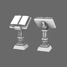 BWTF Scenics Library Lectern 3D print model