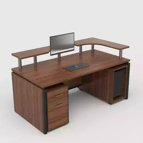 Professional Executive Workstation 3D Model