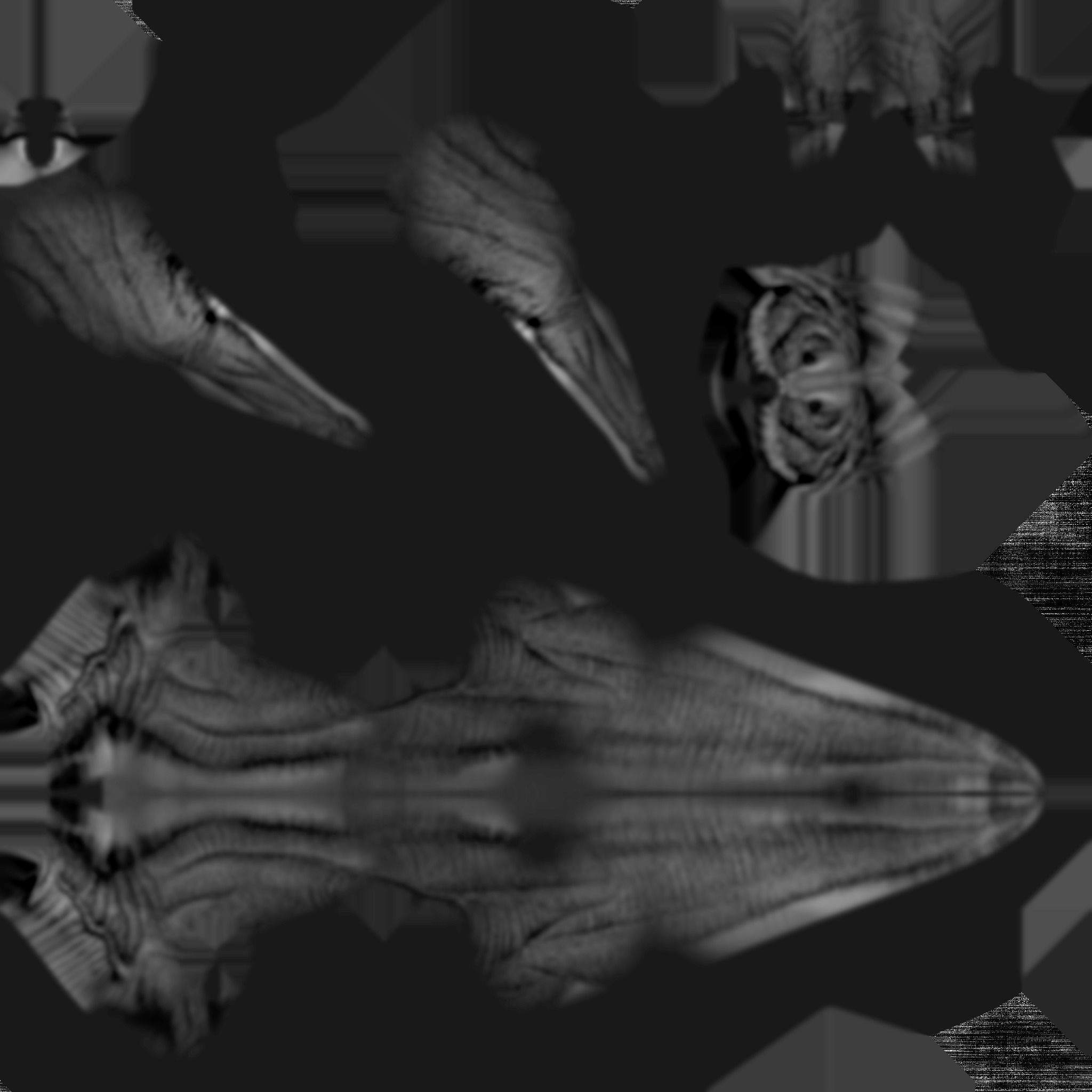 Hadrosaurus Lowpoly dinosaur Low-poly 3D model_4