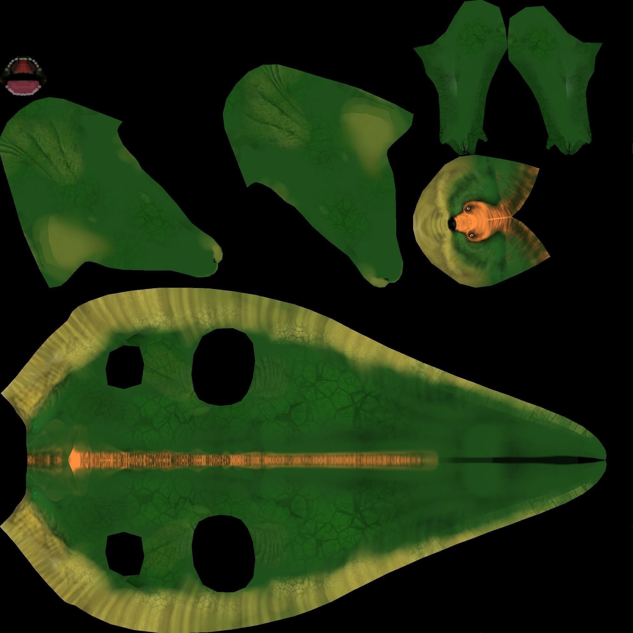 Hadrosaurus Lowpoly dinosaur Low-poly 3D model_5