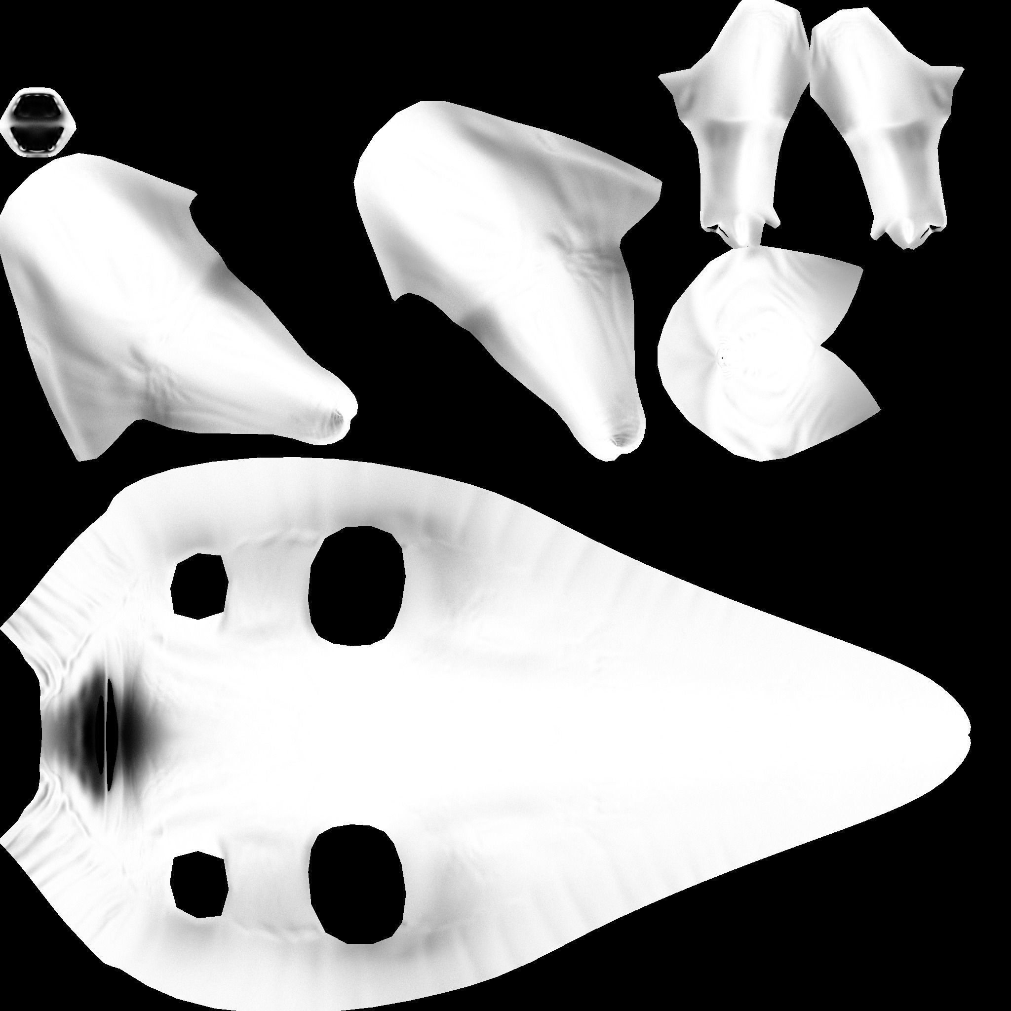 Hadrosaurus Lowpoly dinosaur Low-poly 3D model_3