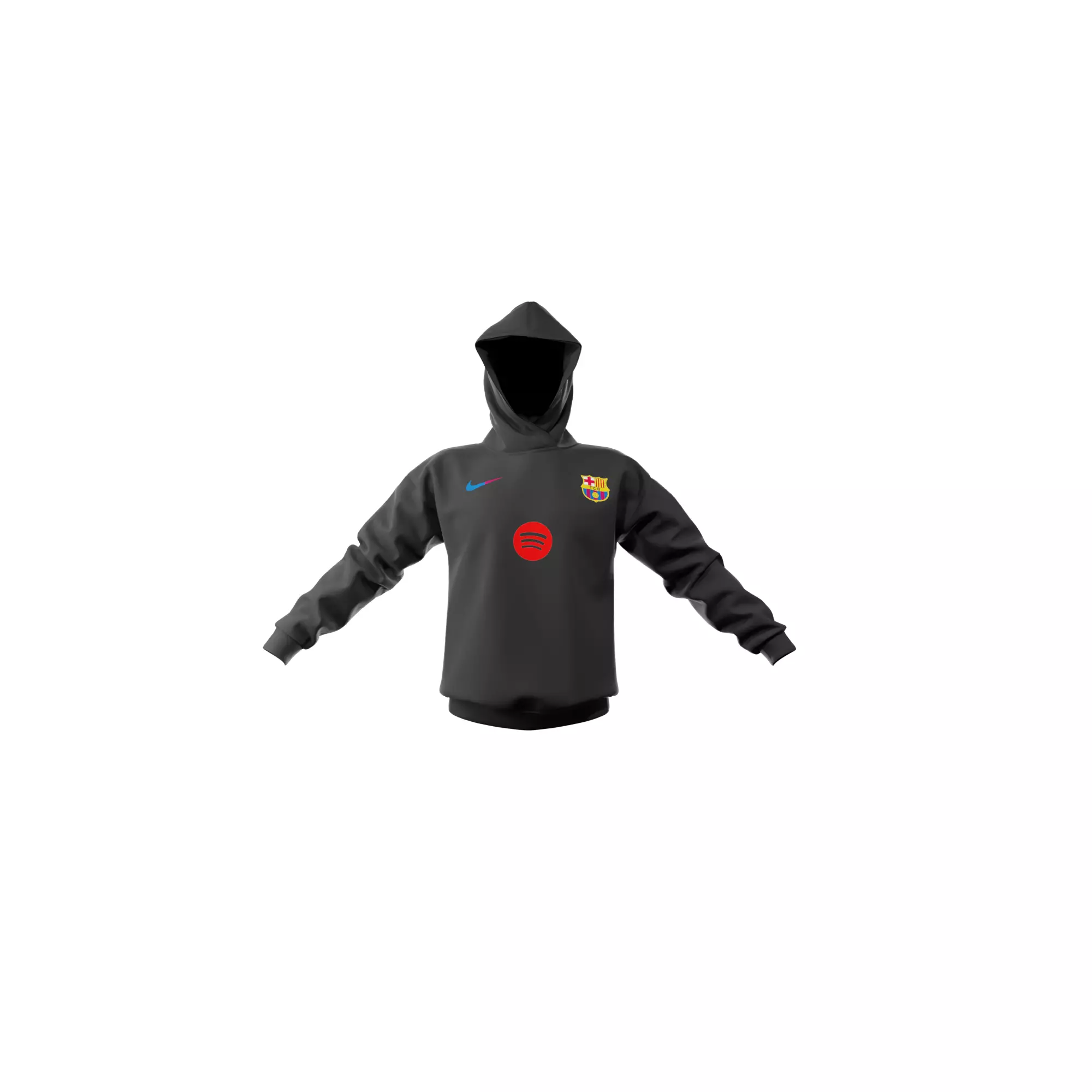Fc Barcelona Hoodie 3D model