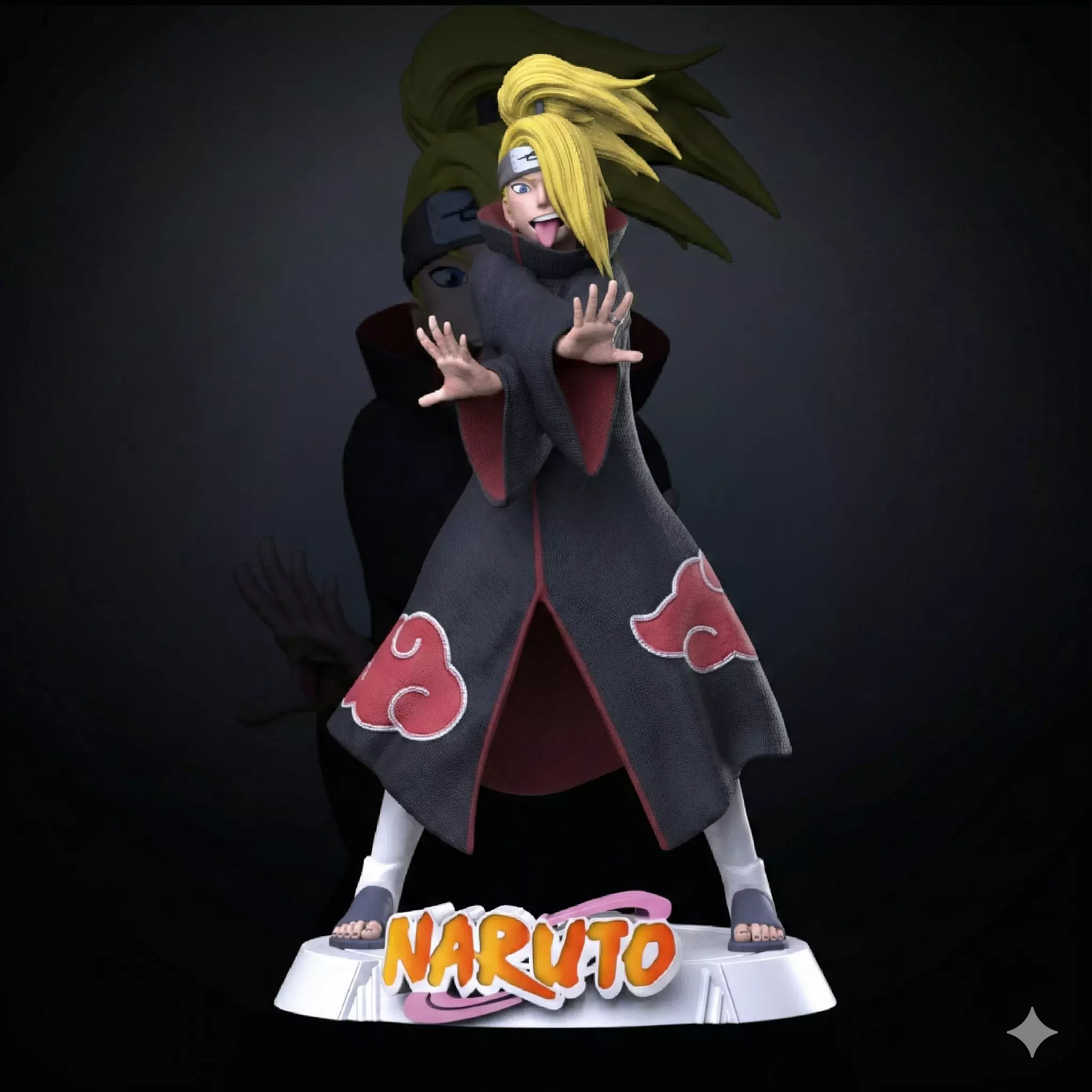 Deidara Naruto Sculpture 110 Scale STL 3D print model