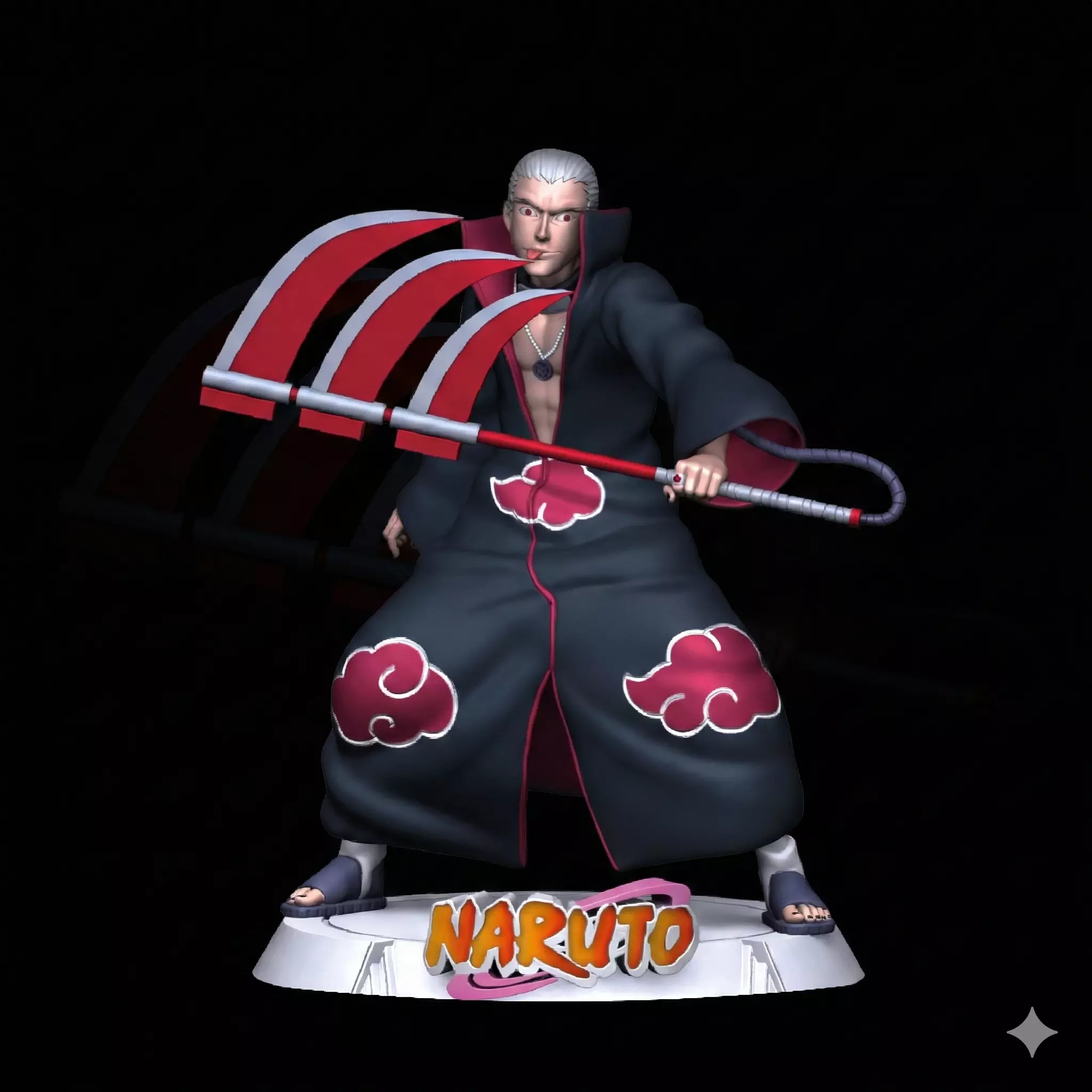 Hidan Naruto Sculpture 110 Scale STL 3D print model