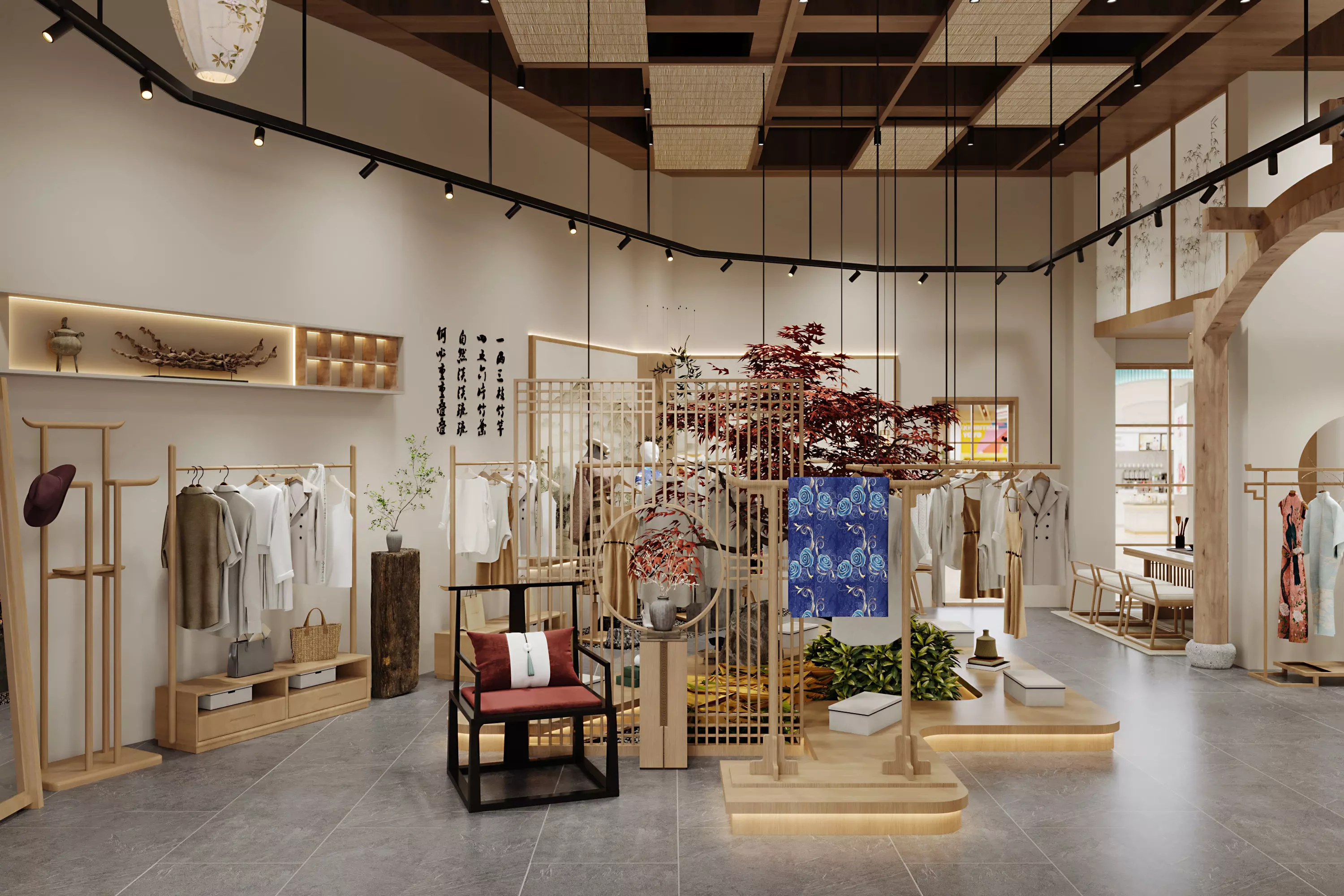 Qipao Clothing Store - Cheongsam Store Low-poly 3D model
