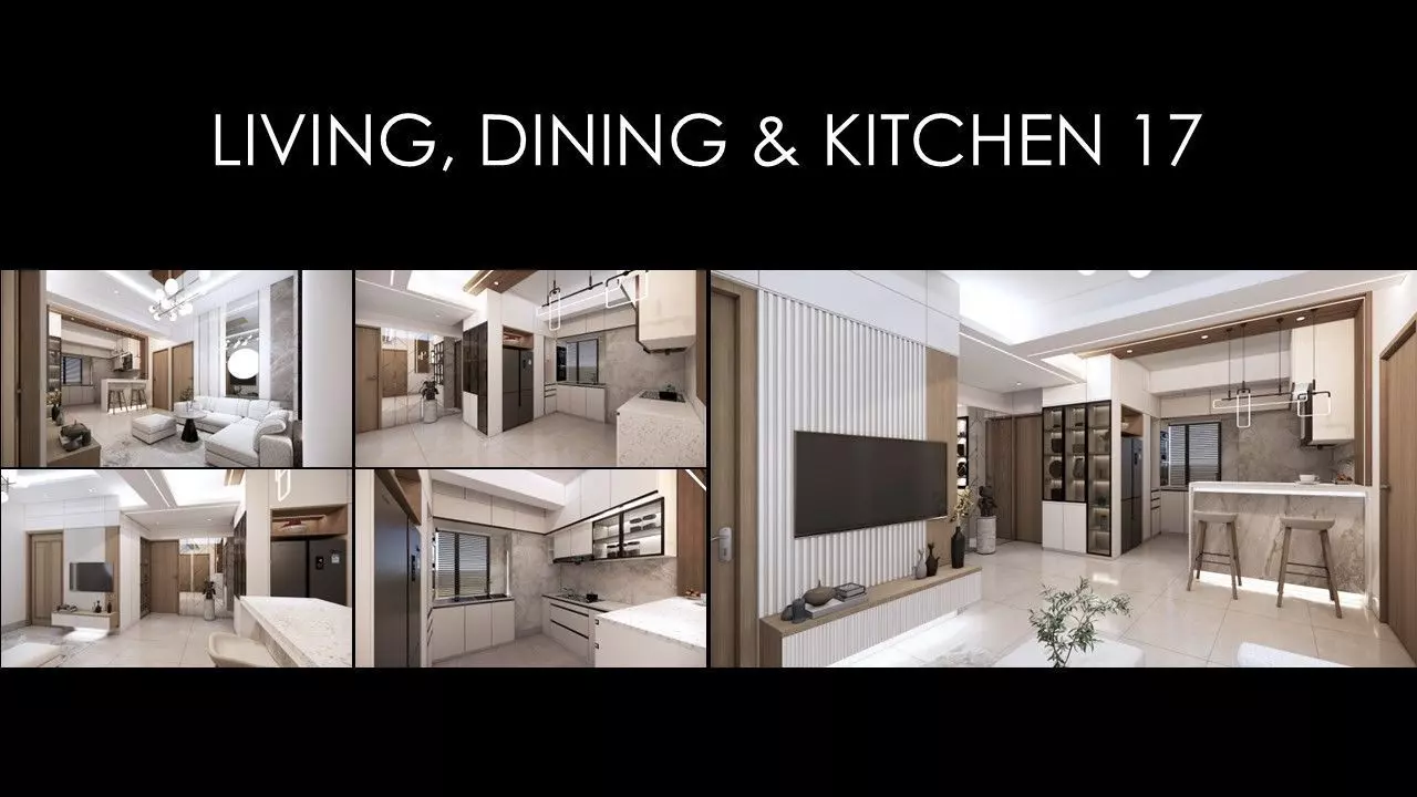 MORDERN LIVING DINING AND KITCHEN 17 INTERIOR Low-poly 3D model