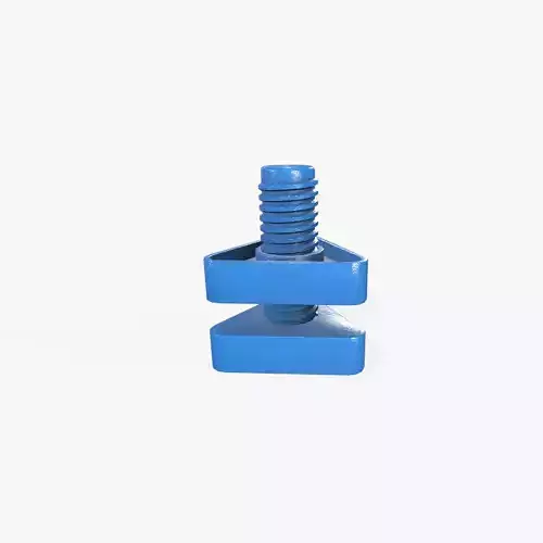 Plastic Nuts and Bolts Low-poly 3D model
