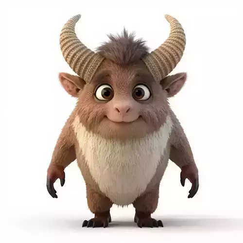 Friendly Mountain Guardian 3D Model