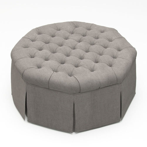 French Tufted Ottoman 3D model