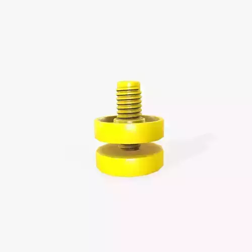 Plastic Nuts and Bolts A3 Low-poly 3D model