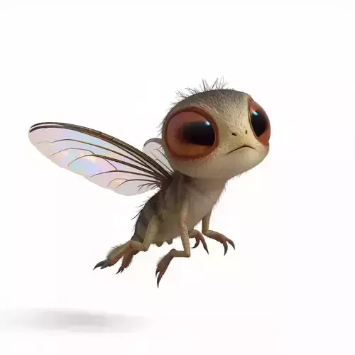 a Friendly Insectoid Flyer 3D Model