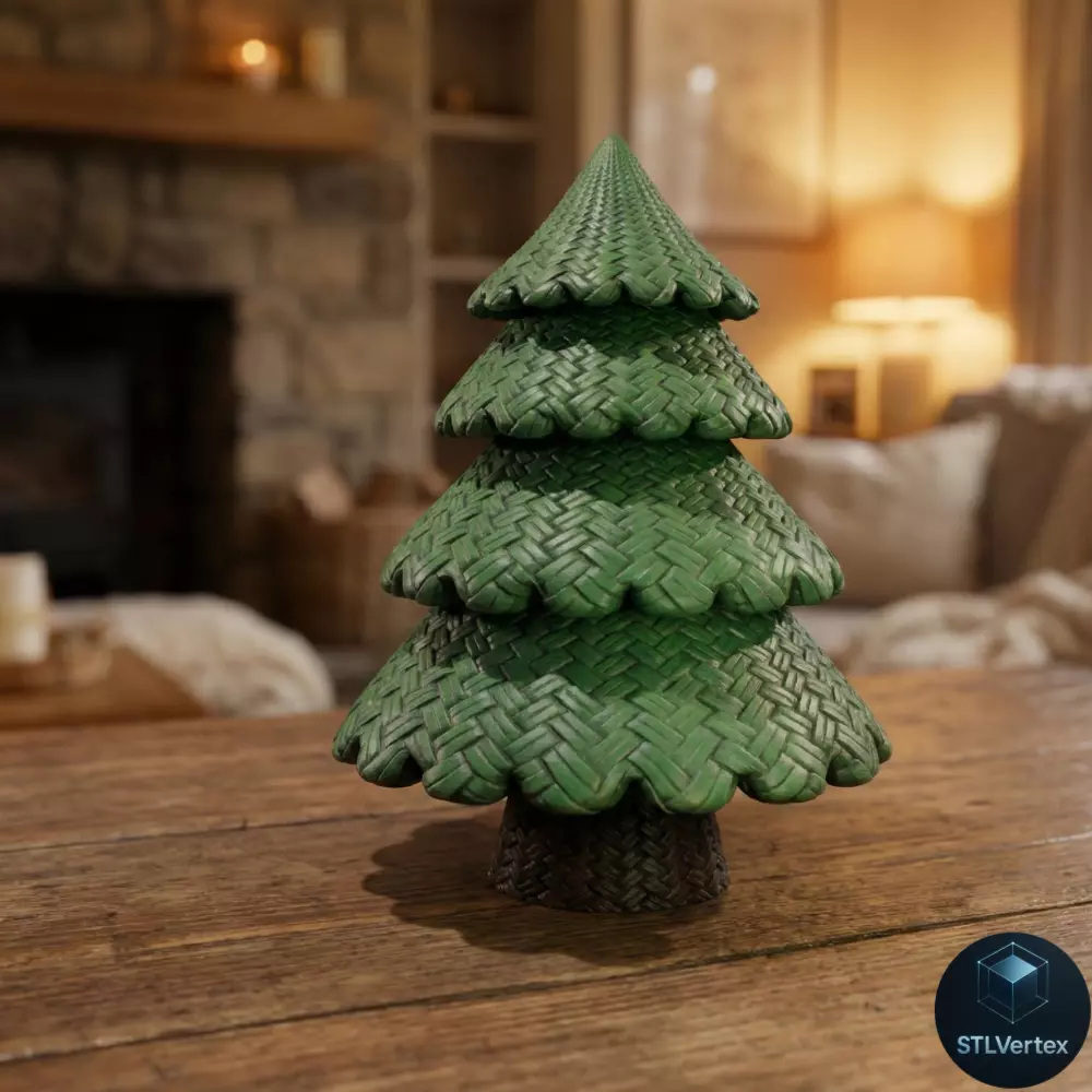 Woven Pine Tree 3D Printable Model 3D print model