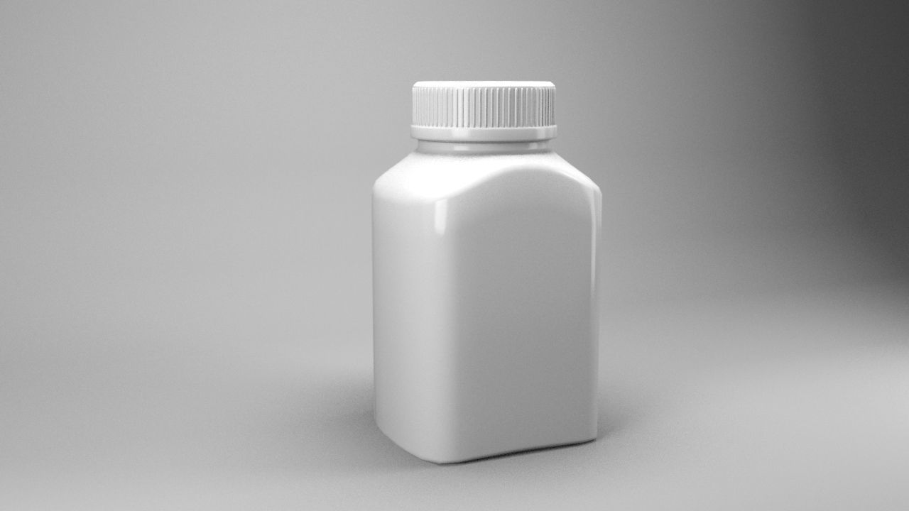 Medicine Bottle 3D model_1
