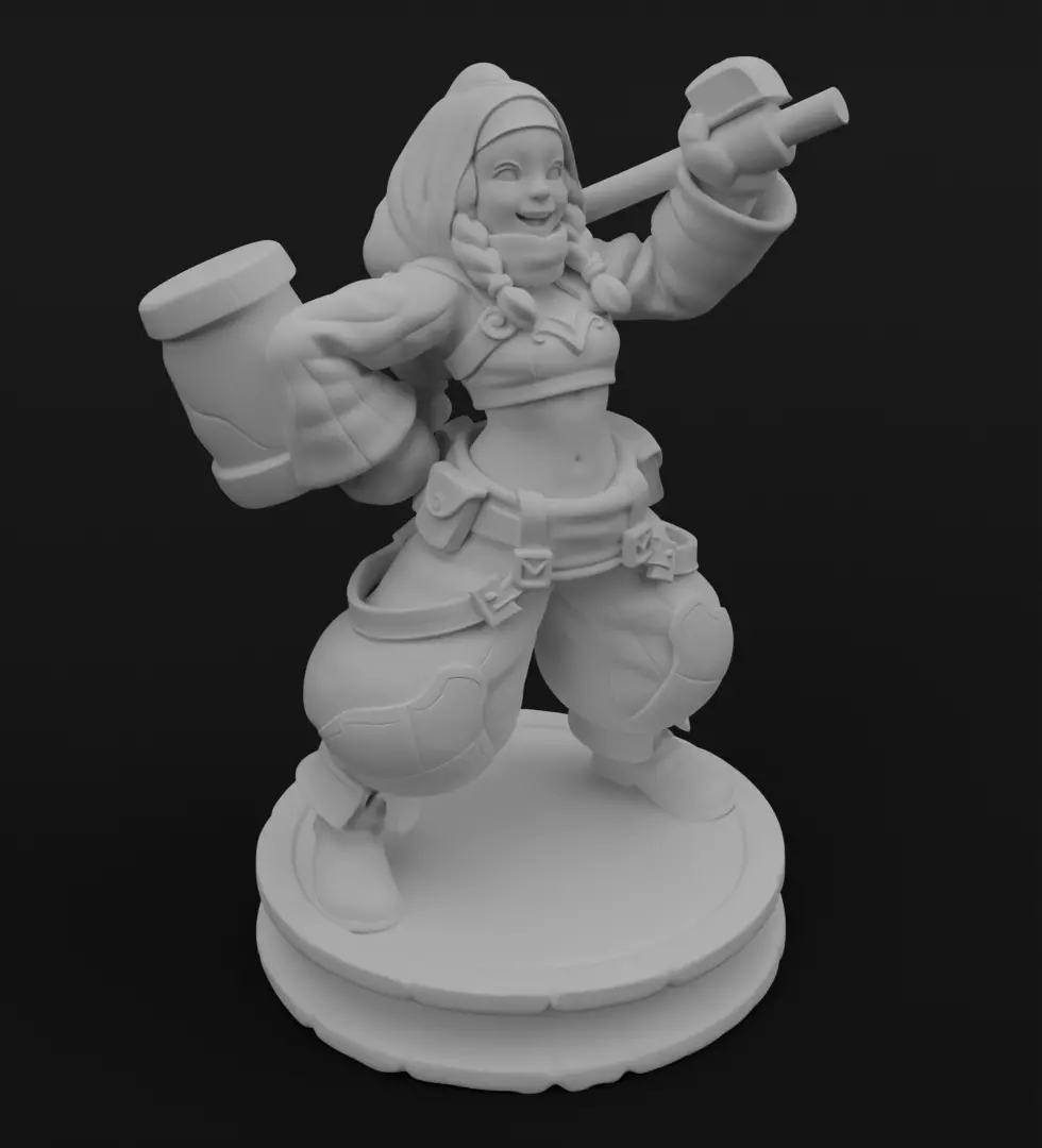 Little Miss Forge Collectible Figurine 3D Model for printing 3D print model