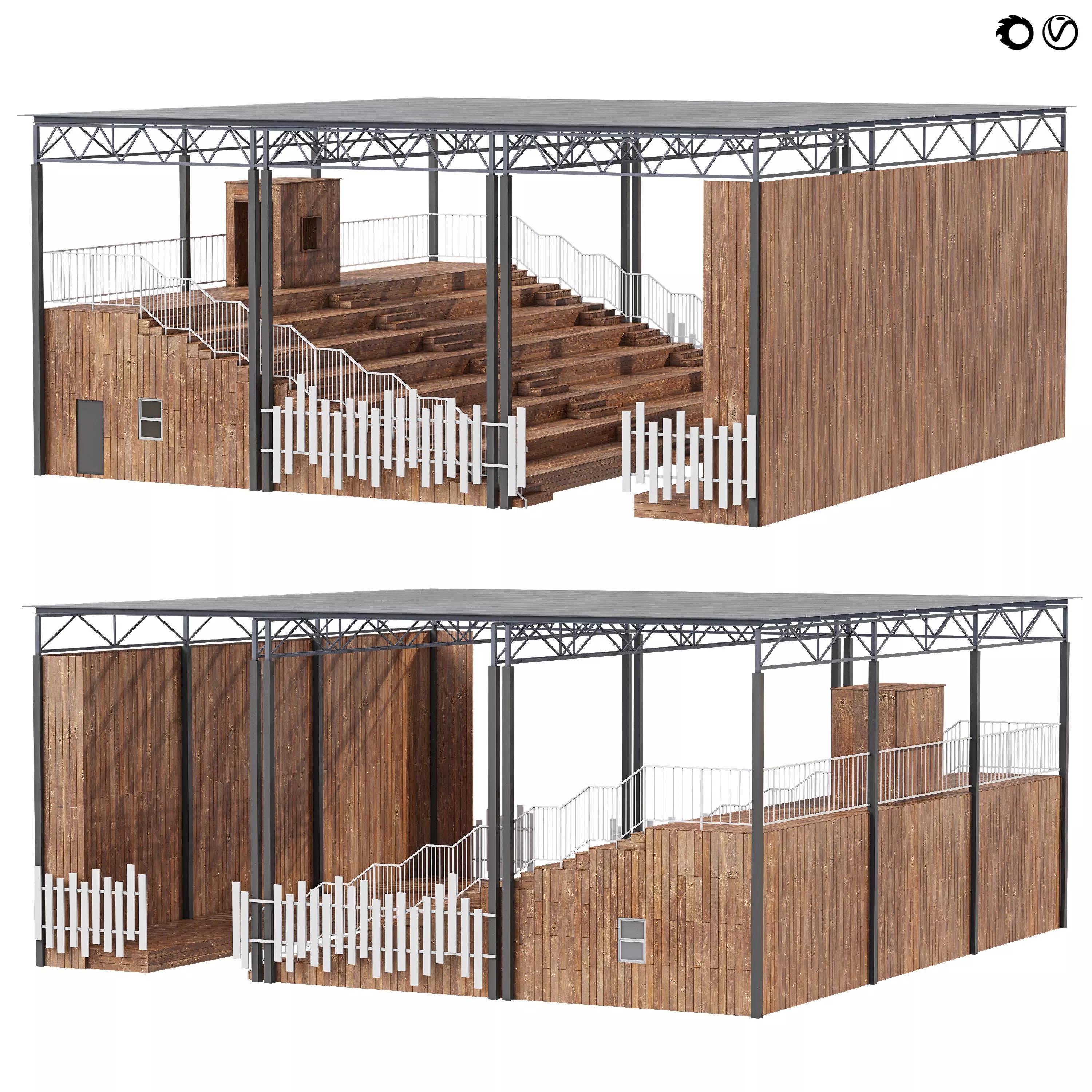 Street Theater 3D model