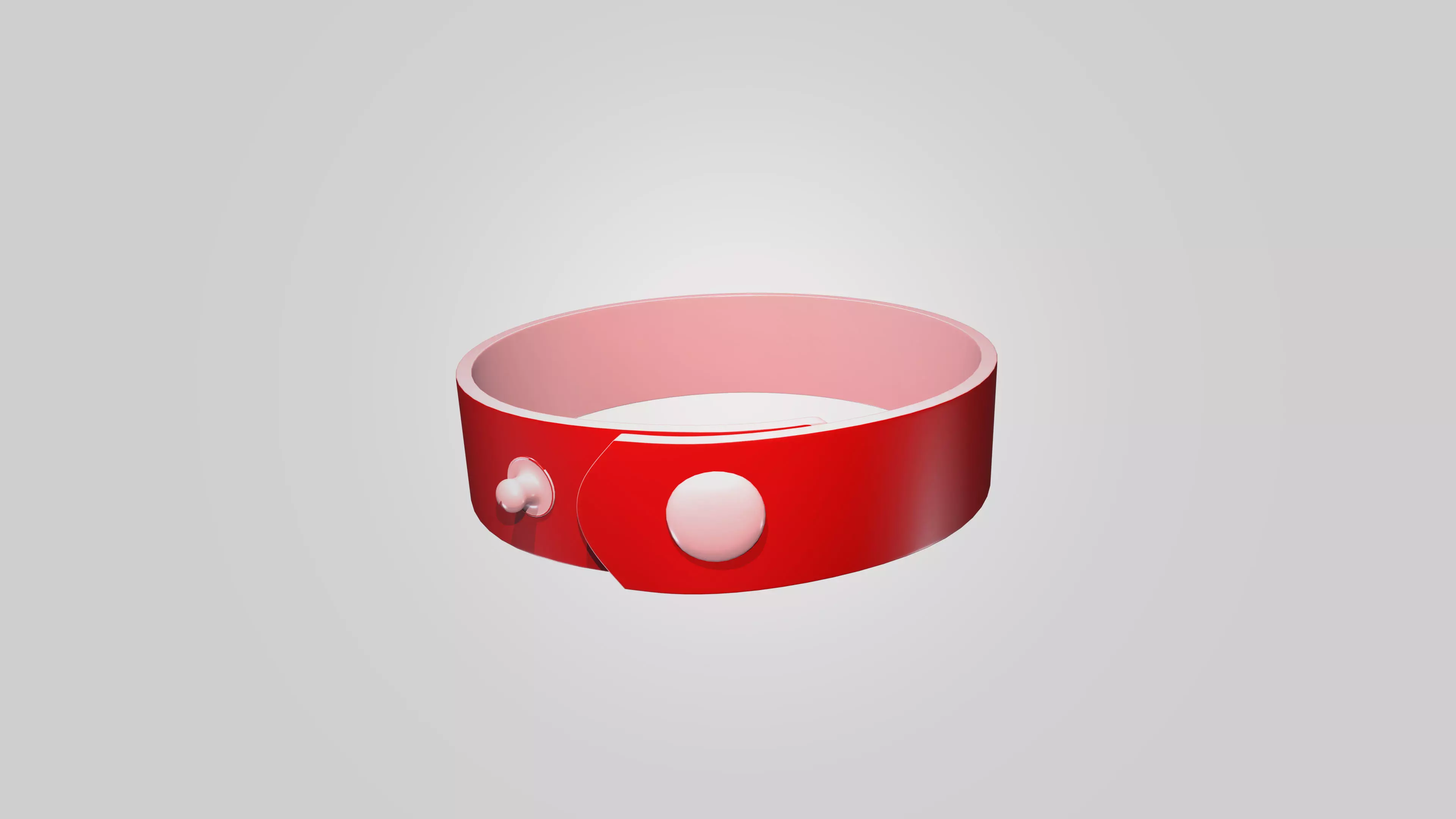 Leather Strap Wristband Accessory 3D Model Free low-poly 3D model
