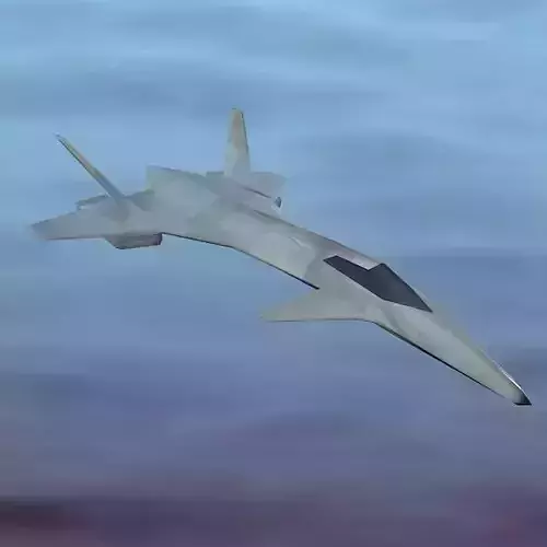 Stealth aircraft lowpoly