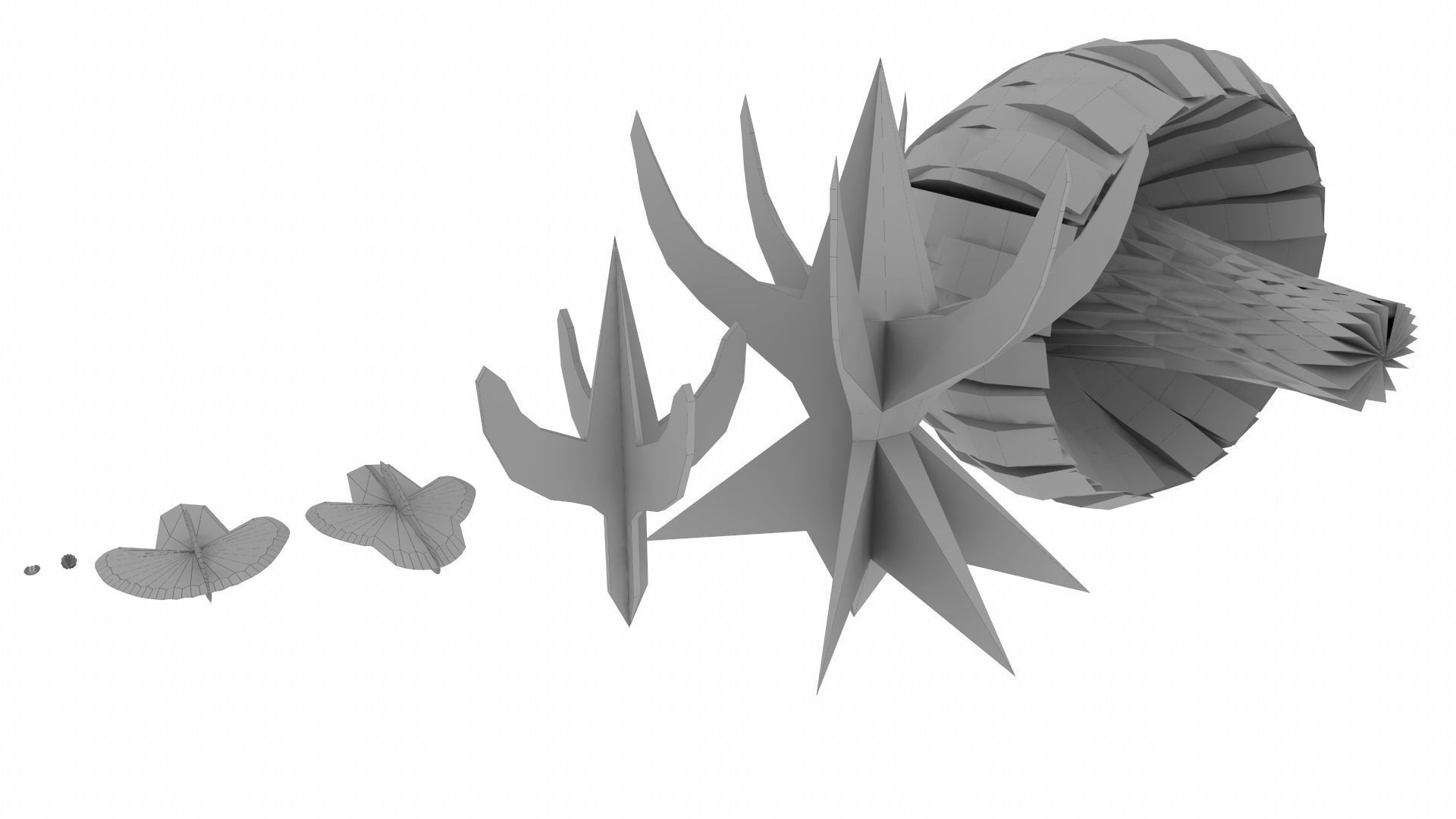 Heneturianer Pack 1 Low-poly 3D model_10