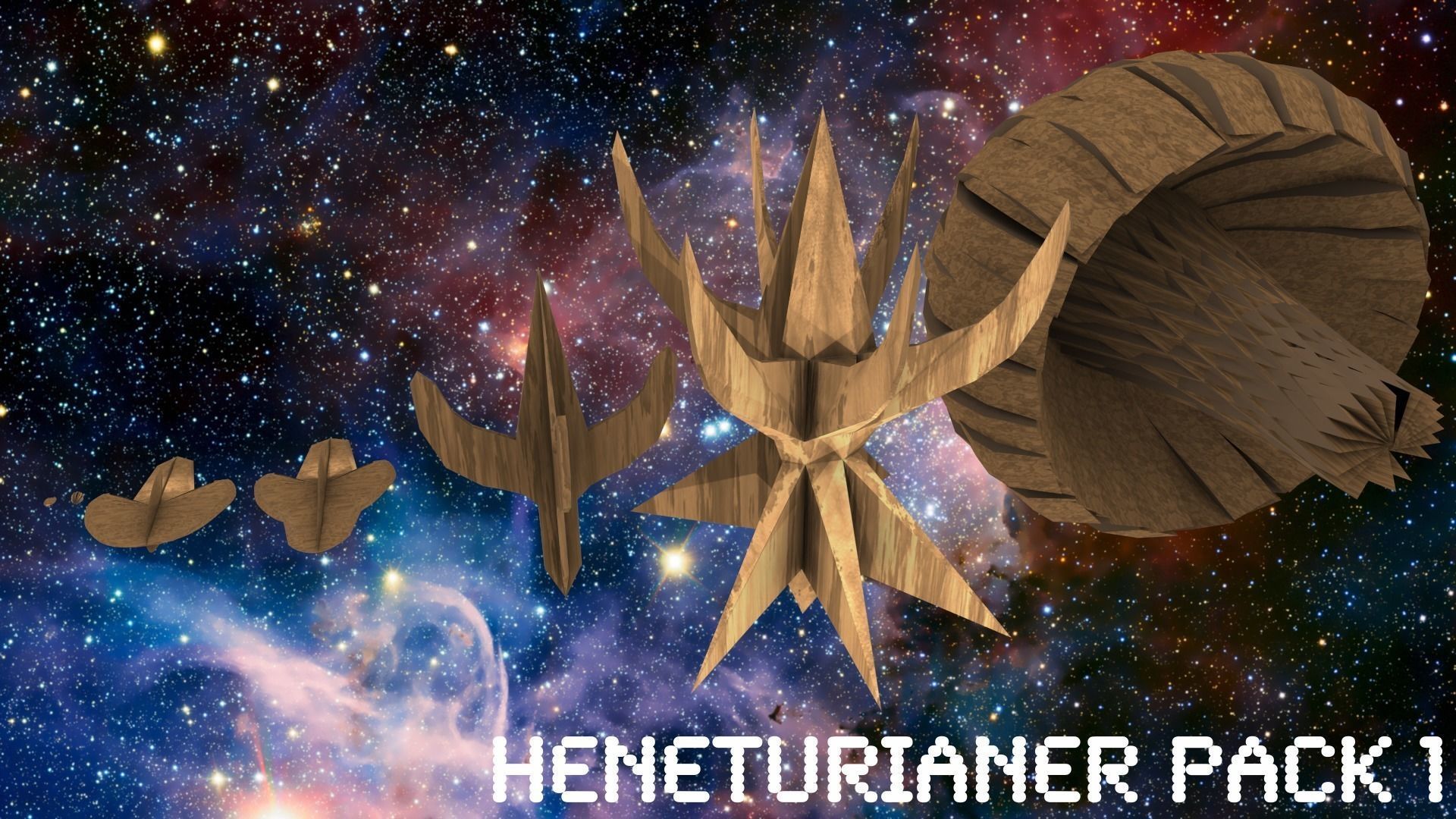 Heneturianer Pack 1 Low-poly 3D model_0