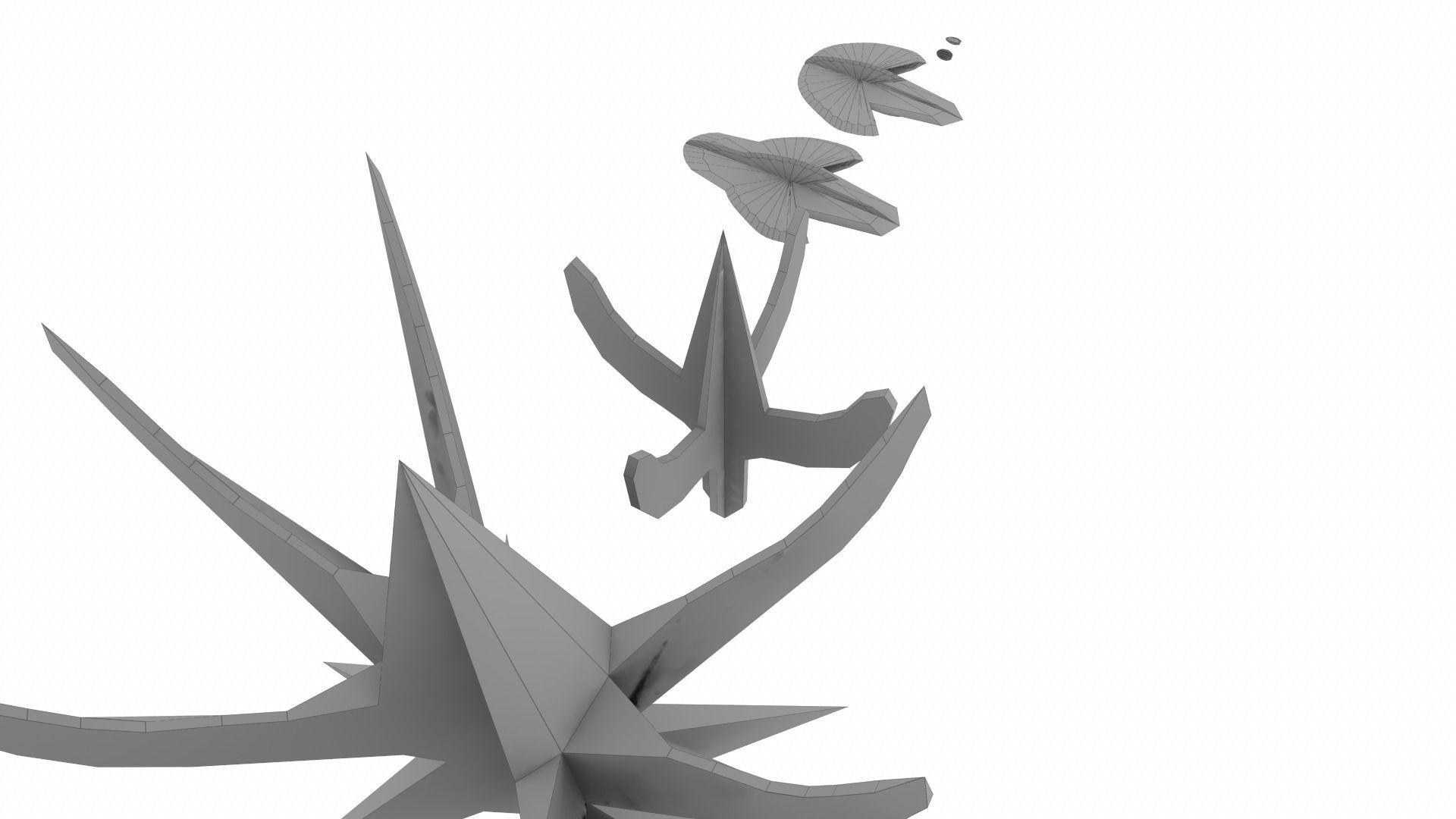 Heneturianer Pack 1 Low-poly 3D model_11