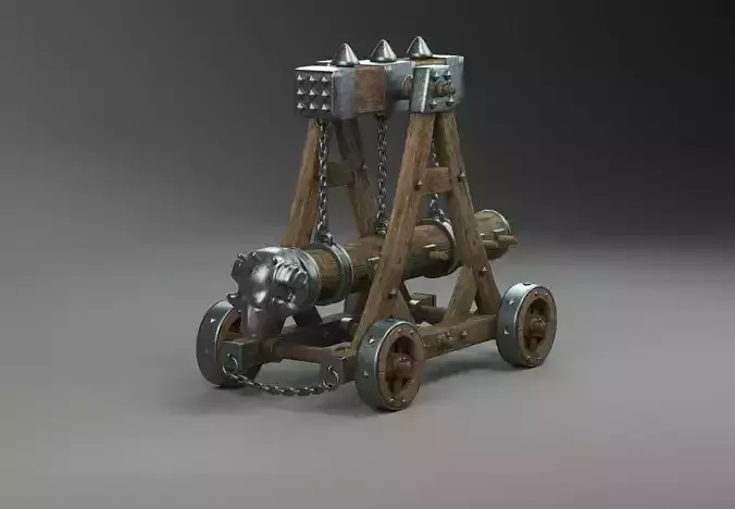 Medieval-battering-ram 3D model