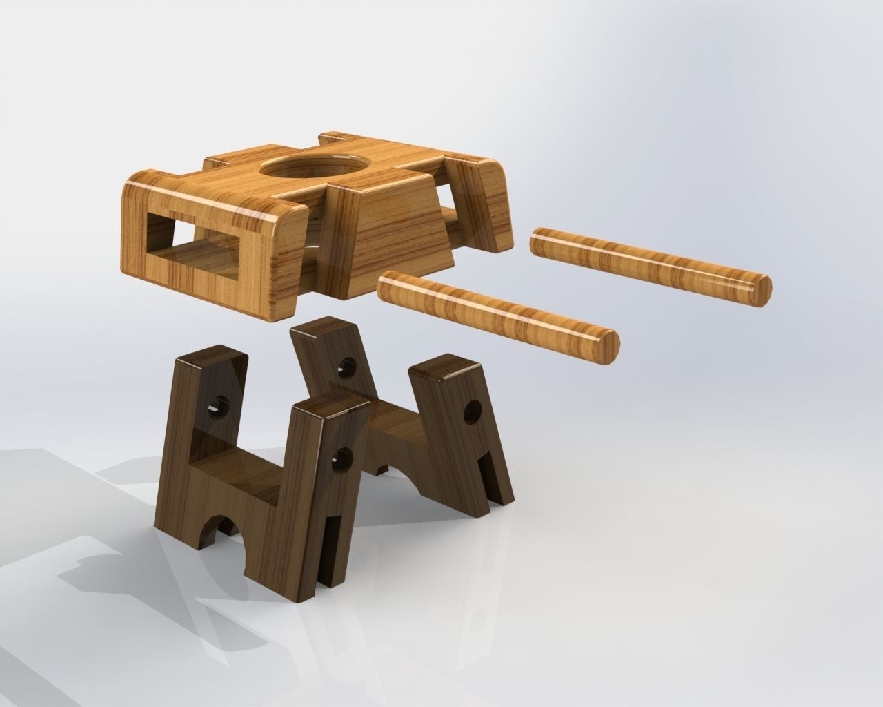 Low Stool LOWTIM 3D model_4