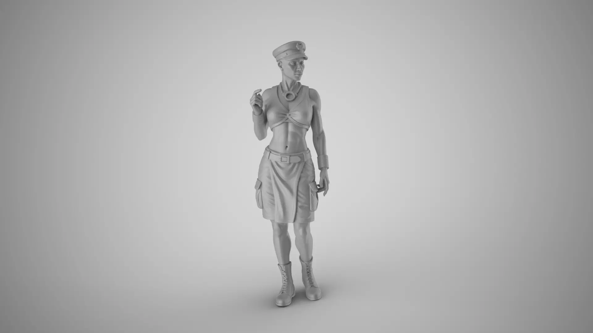 Futuristic Woman 3D print model