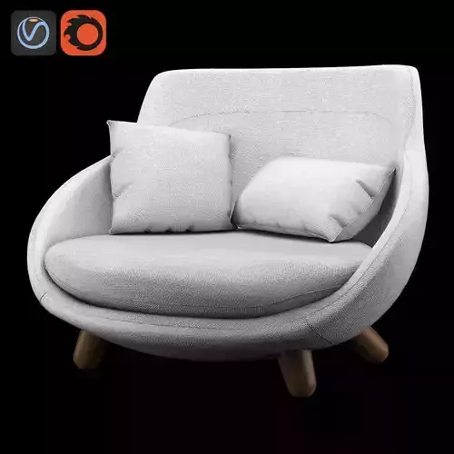 Love Sofa High Back 3D model