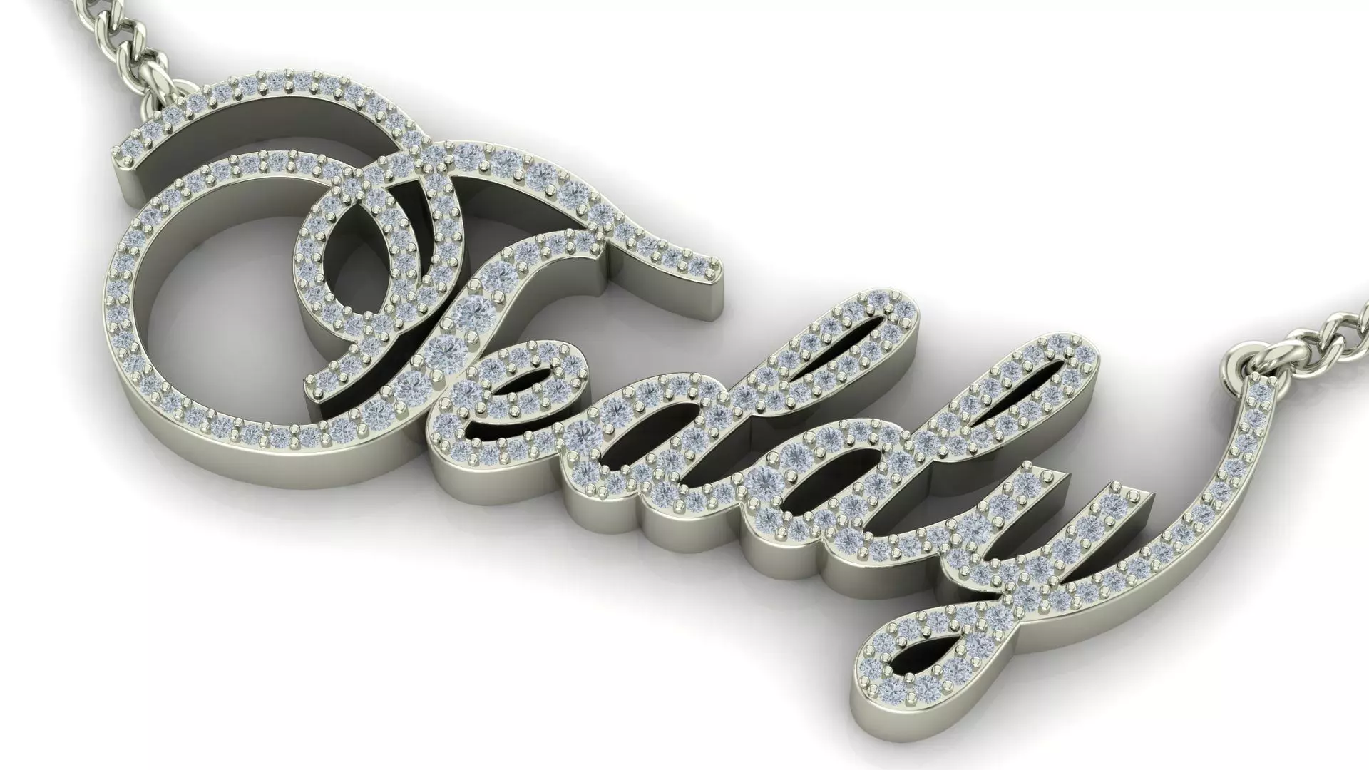 TEDDY NAME PENDANT 3D print model