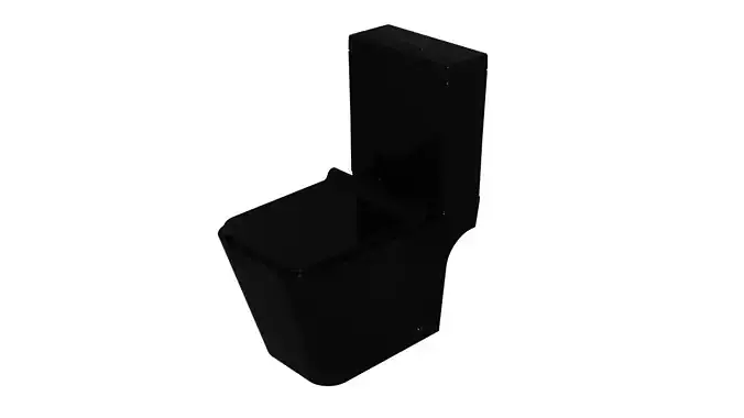 Toilet - White and Black - Vougan