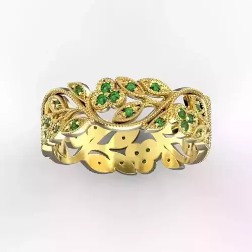 Flower ornament ring 2