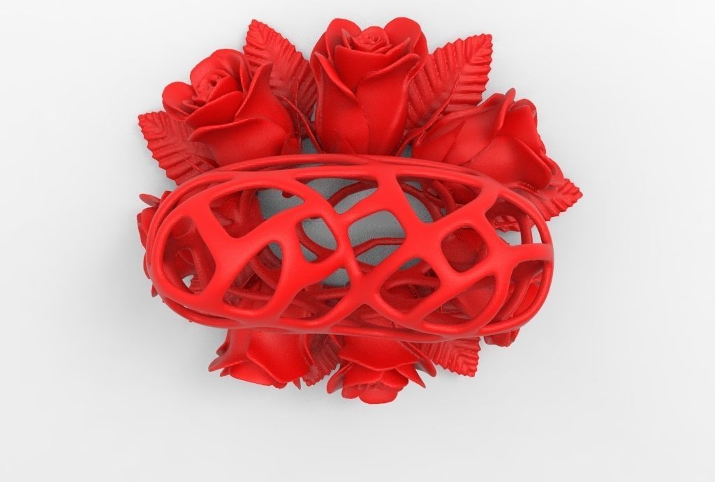 Heart and Roses for 3d printing 3D print model_14