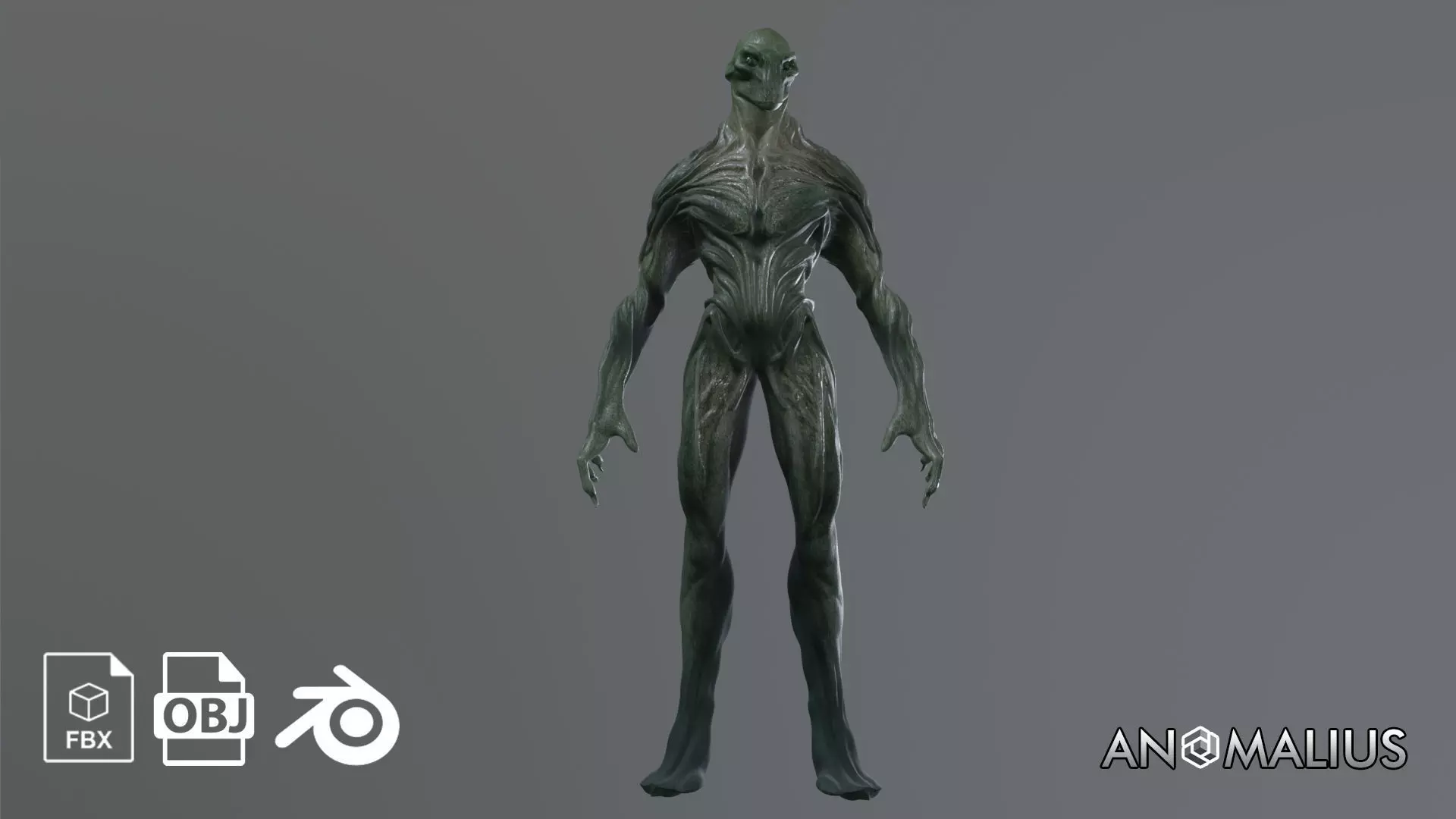demon soldier Low-poly 3D model