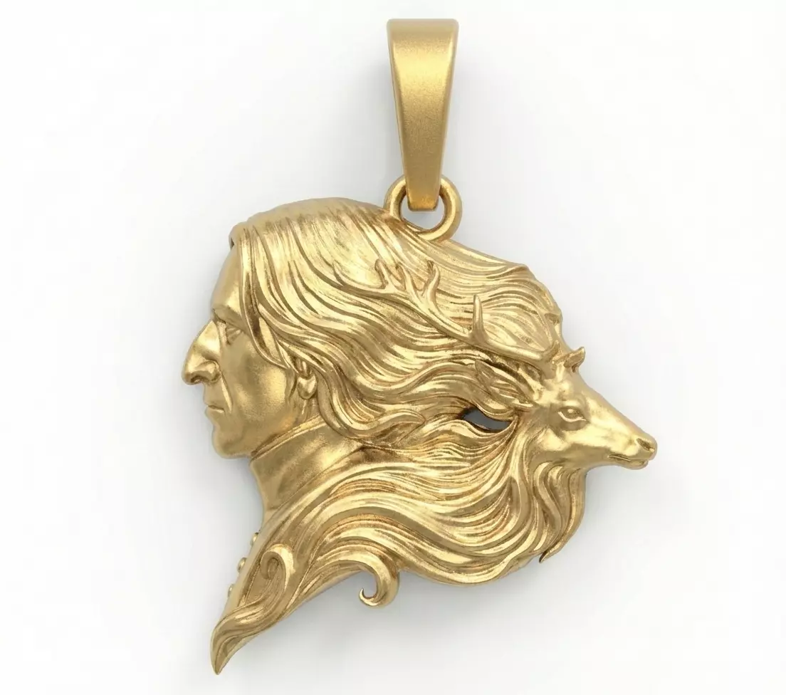 Harry Potter Severus Snape and Patronus 3D print model