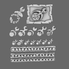 Lads Flat Klan Symbols 3D print model