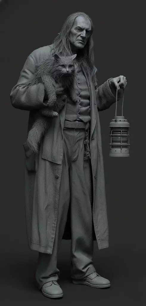 Argus Filch Harry Potter 3D print model