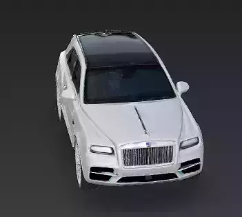 Pristine Pearlescent Luxury SUV 3D Model Low-poly 3D model 4