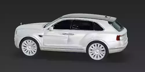 Pristine Pearlescent Luxury SUV 3D Model Low-poly 3D model 2
