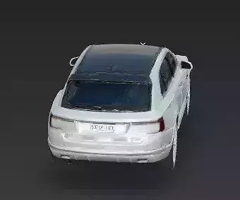 Pristine Pearlescent Luxury SUV 3D Model Low-poly 3D model 3