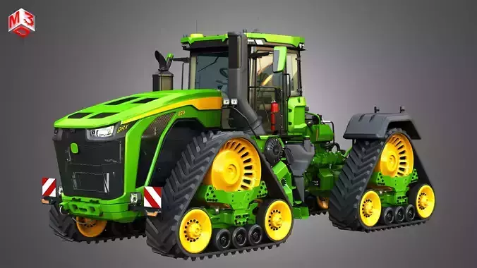 9RX 830 Articulated Tractor 3D model