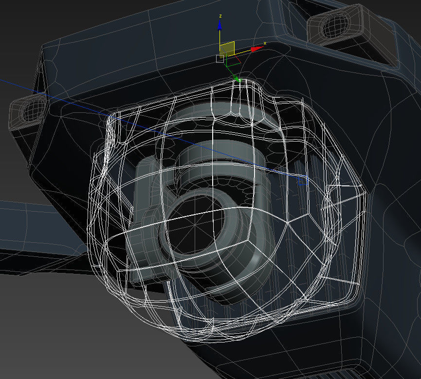 DJI Mavic Pro Drone 3d model vray realistic Low-poly 3D model_16